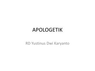 apologetik