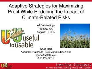 Adaptive Strategies for Maximizing Profit While Reducing the Impact of Climate-Related Risks