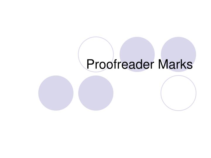 proofreader marks