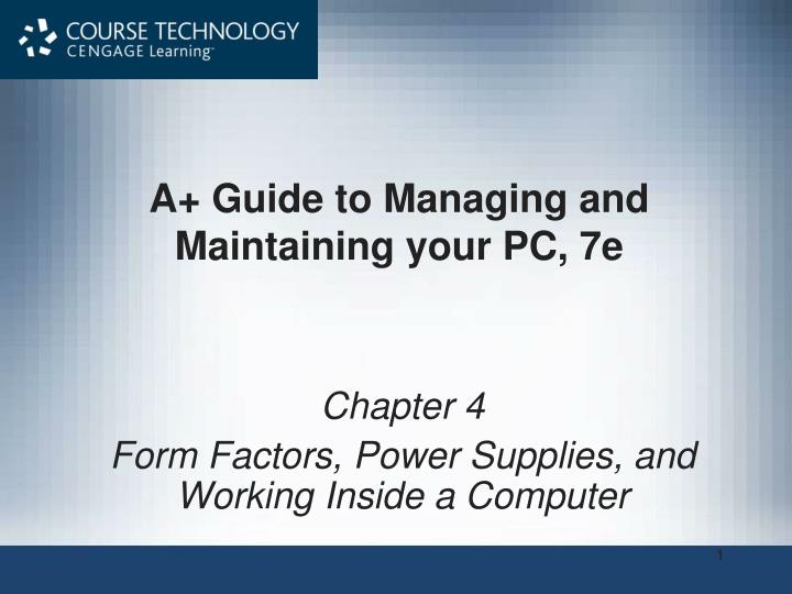 a guide to managing and maintaining your pc 7e