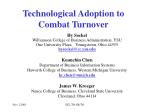 Technological Adoption to Combat Turnover - slide 1