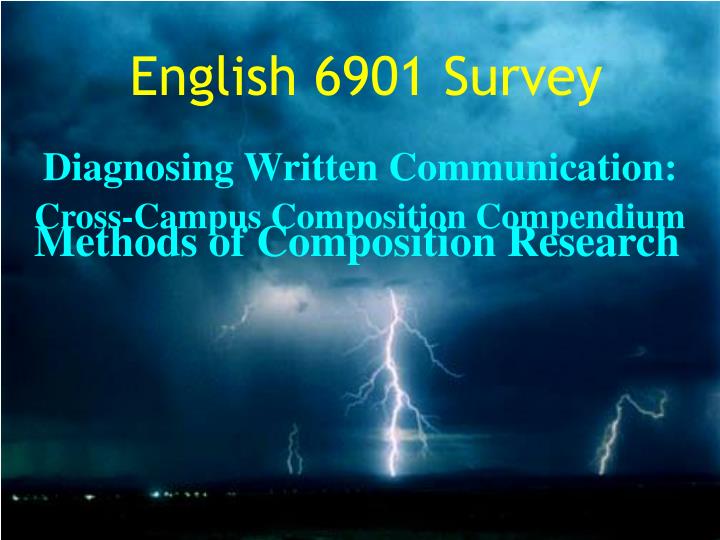 english 6901 survey