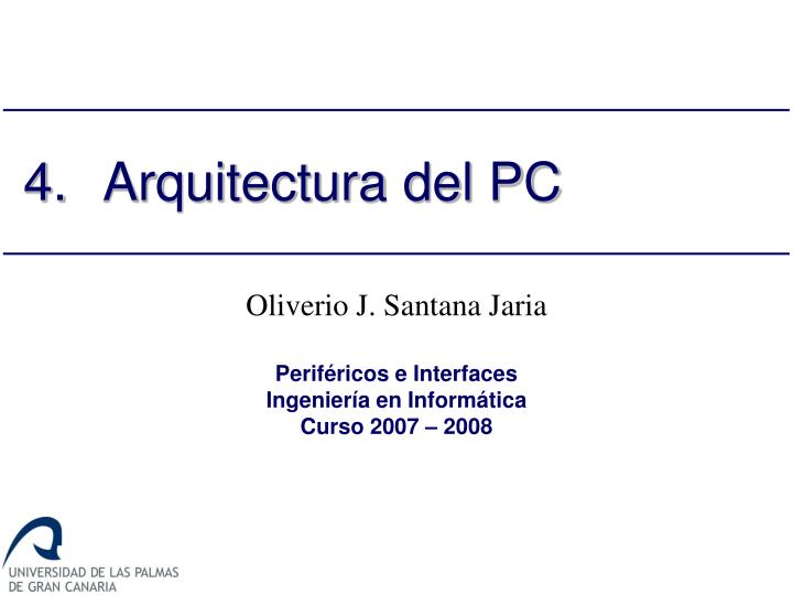 4 arquitectura del pc