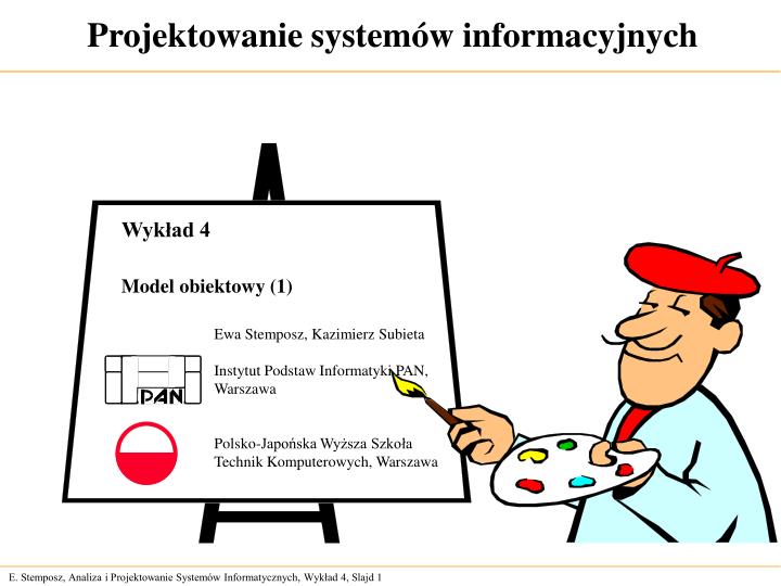 projektowanie system w informacyjnych