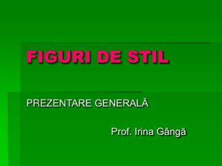 figuri de stil