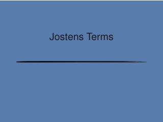 Jostens Terms