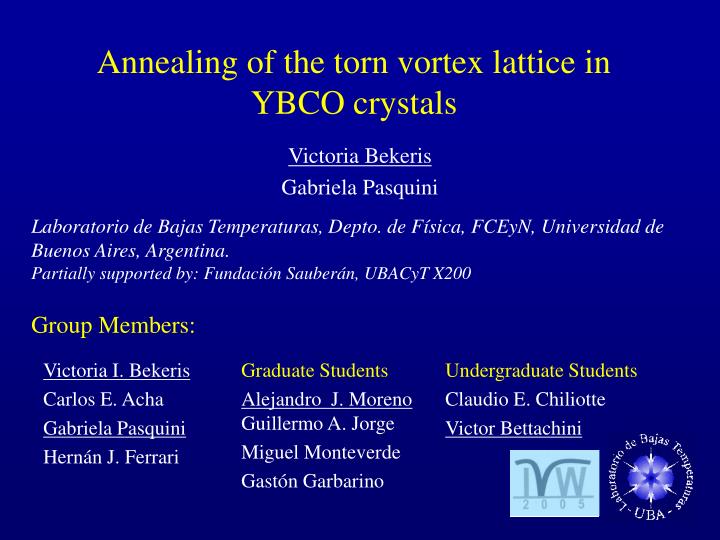 annealing of the torn vortex lattice in ybco crystals