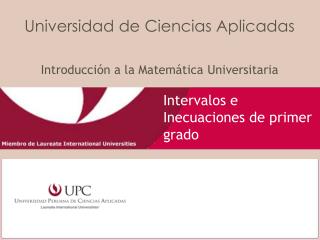 intervalos e inecuaciones de primer grado