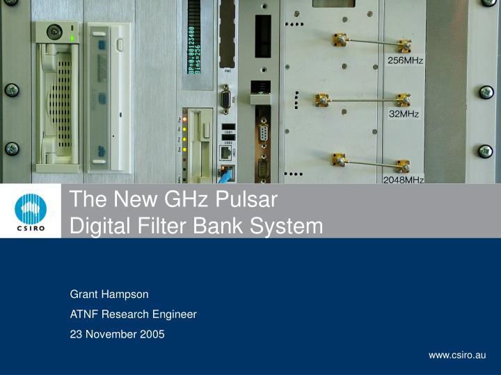 the new ghz pulsar digital filter bank system