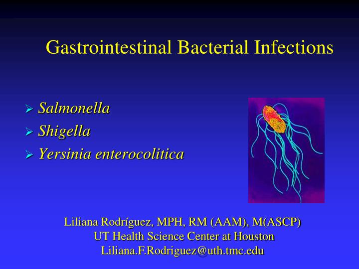 gastrointestinal bacterial infections
