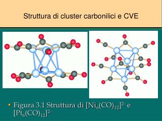 struttura di cluster carbonilici e cve