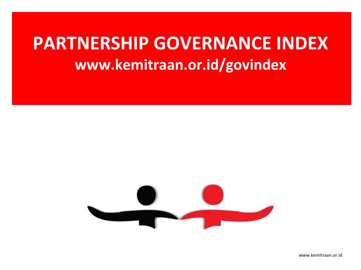 partnership governance index www kemitraan or id govindex