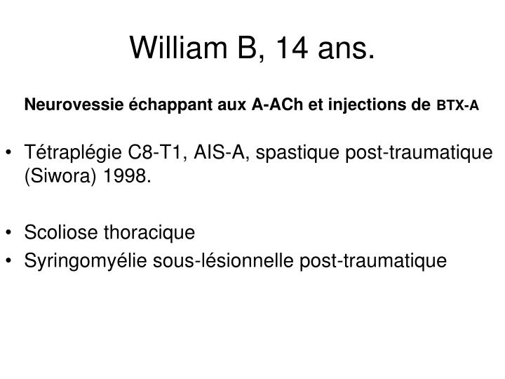 william b 14 ans