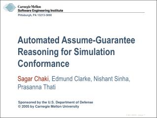 Automated Assume-Guarantee Reasoning for Simulation Conformance