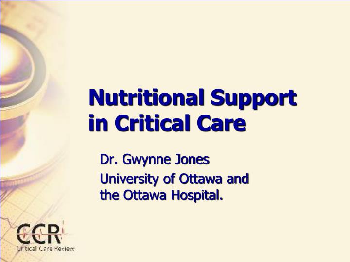nutritional support in critical care
