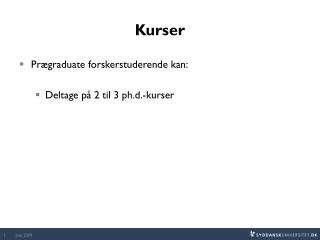 kurser