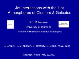 Jet Interactions with the Hot Atmospheres of Clusters &amp; Galaxies