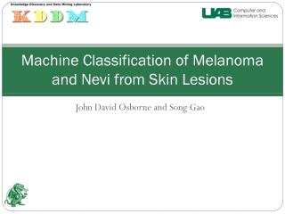 Machine Classification of Melanoma and Nevi from Skin Lesions