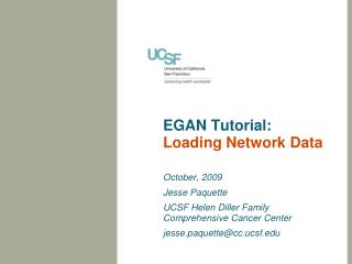 EGAN Tutorial: Loading Network Data