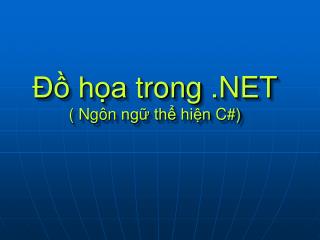 h a trong net ng n ng th hi n c