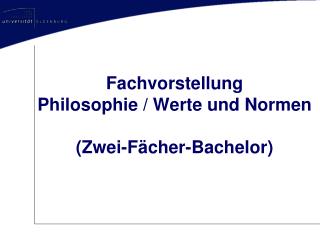 fachvorstellung philosophie werte und normen zwei f cher bachelor