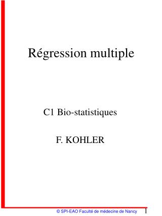 r gression multiple