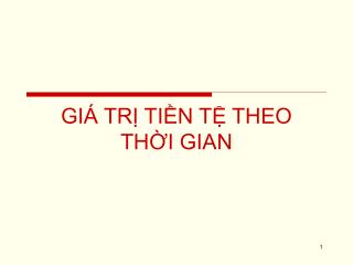 gi tr ti n t theo th i gian