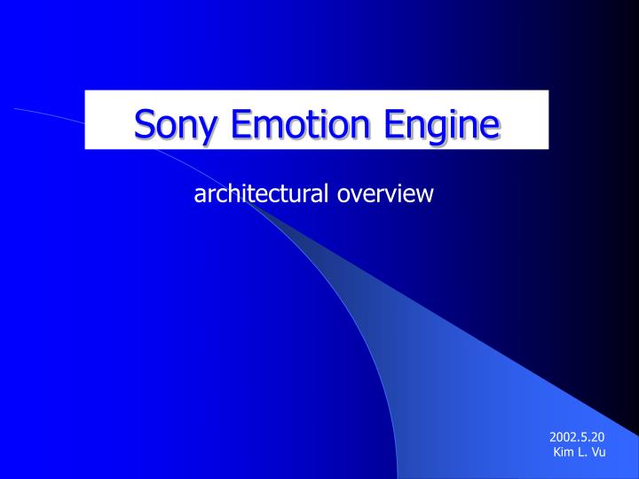 sony emotion engine