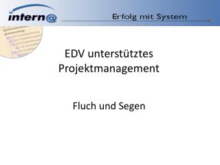 edv unterst tztes projektmanagement