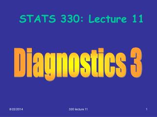 STATS 330: Lecture 11