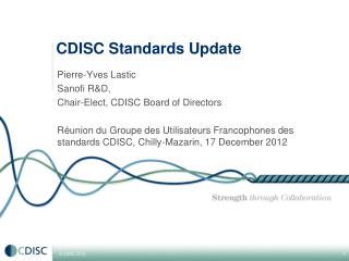 CDISC Standards Update