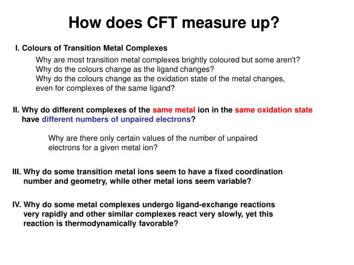 how does cft measure up