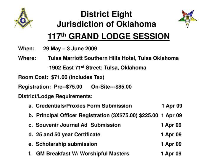district eight jurisdiction of oklahoma