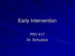 Early Intervention - slide 1