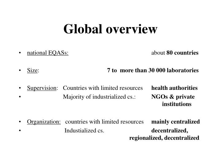 global overview