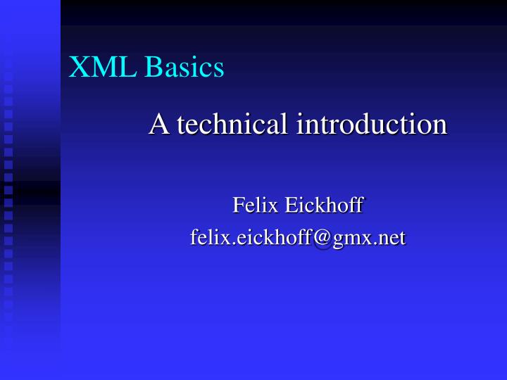 xml basics