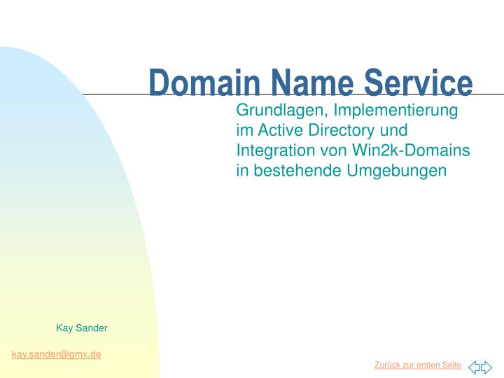 domain name service
