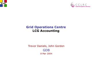 Grid Operations Centre LCG Accounting