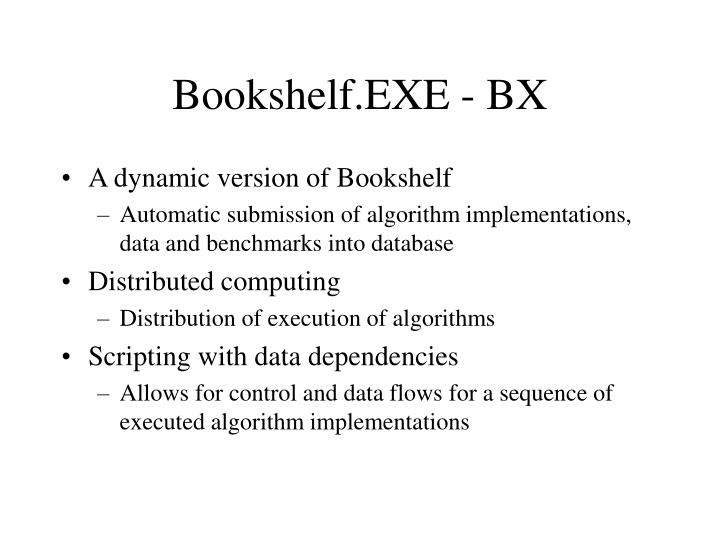 bookshelf exe bx