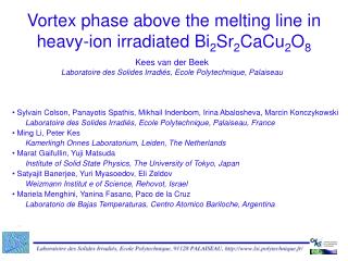 Vortex phase above the melting line in heavy-ion irradiated Bi 2 Sr 2 CaCu 2 O 8