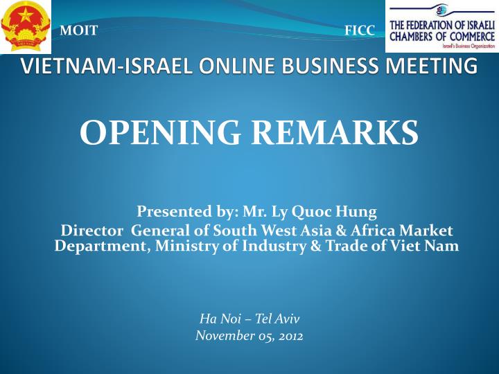vietnam israel online business meeting