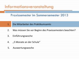 informationsveranstaltung