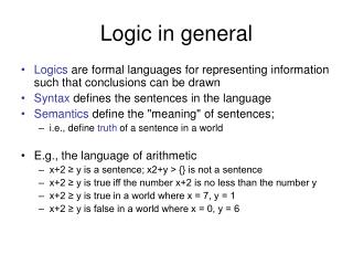 logic in general