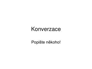 konverzace