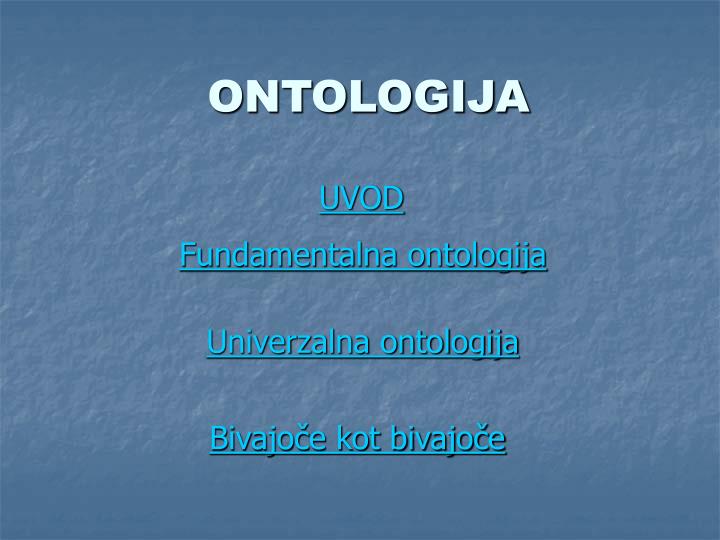 ontologija