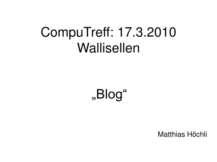 computreff 17 3 2010 wallisellen