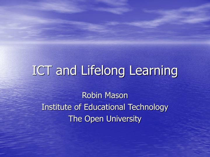 ict and lifelong learning
