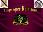 Understanding and Preventing Improper Relationships in Military Training - slide 1