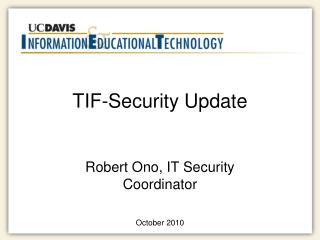 TIF-Security Update