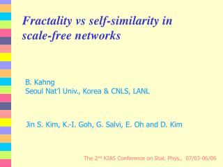 Fractality vs self-similarity in scale-free networks
